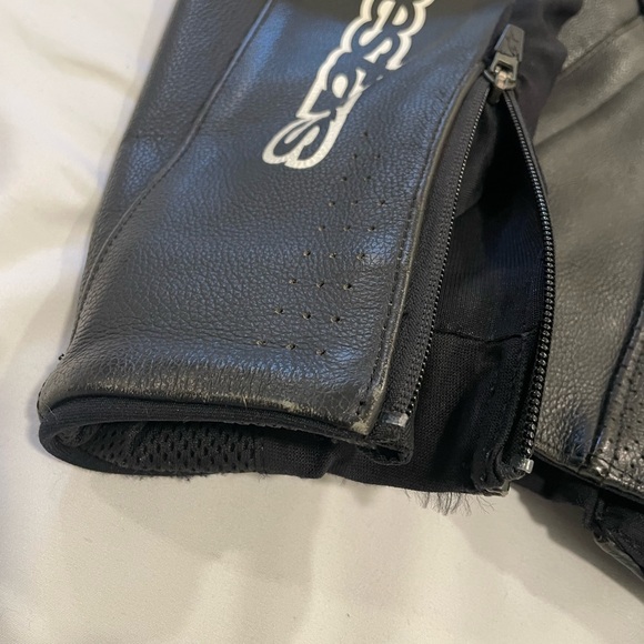 Alpinestars Black Leather Motorcycle Jacket - Picture 8 of 16